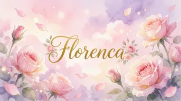 Florencia horizontal - Rosas de Acuarela Mágica