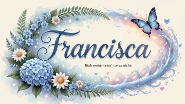 Francisca horizontal - Magia en Cursiva