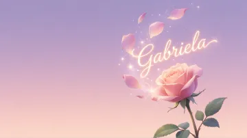 Gabriela horizontal - Rosa Etérea Iluminada