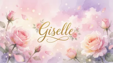 Giselle horizontal - Rosas de Acuarela Mágica