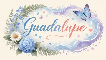 Guadalupe horizontal - Jardín de Hortensias