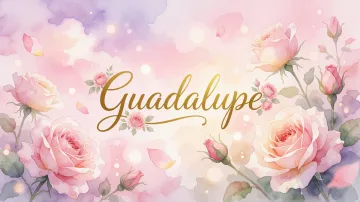 Guadalupe horizontal - Rosas de Acuarela Mágica