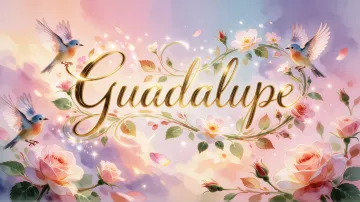 Guadalupe horizontal - Jardín Mágico Primaveral