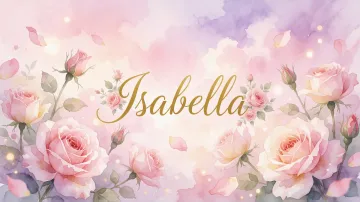 Isabella horizontal - Rosas de Acuarela Mágica
