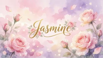 Jasmine horizontal - Rosas de Acuarela Mágica