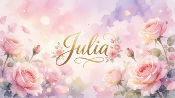 Julia horizontal - Rosas de Acuarela Mágica