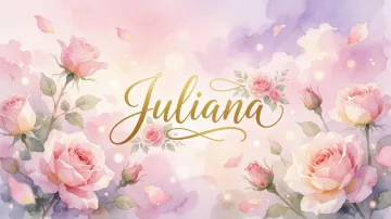 Juliana horizontal - Rosas de Acuarela Mágica
