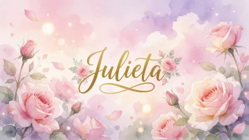 Julieta horizontal - Rosas de Acuarela Mágica