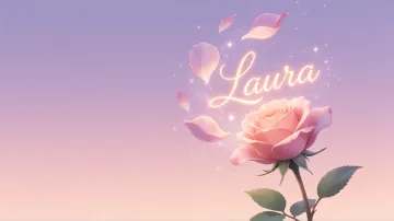 Laura horizontal - Rosa Etérea Iluminada