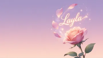 Layla horizontal - Rosa Etérea Iluminada
