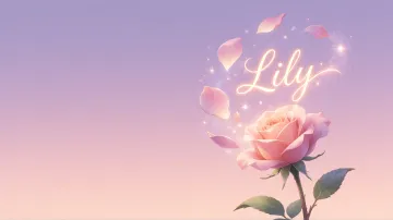 Lily horizontal - Rosa Etérea Iluminada
