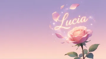 Lucia horizontal - Rosa Etérea Iluminada