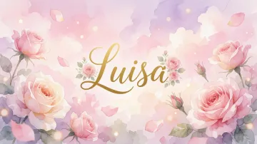 Luisa horizontal - Rosas de Acuarela Mágica