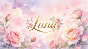 Luna horizontal - Rosas de Acuarela Mágica