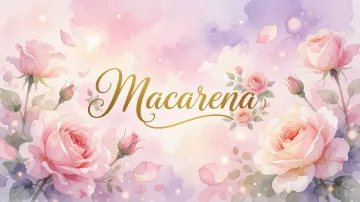 Macarena horizontal - Rosas de Acuarela Mágica