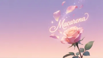 Macarena horizontal - Rosa Etérea Iluminada