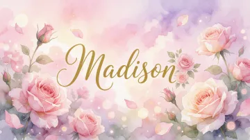 Madison horizontal - Rosas de Acuarela Mágica