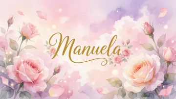 Manuela horizontal - Rosas de Acuarela Mágica