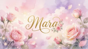 Mara horizontal - Rosas de Acuarela Mágica