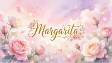 Margarita horizontal - Rosas de Acuarela Mágica
