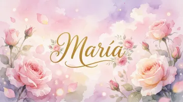 Maria horizontal - Rosas de Acuarela Mágica