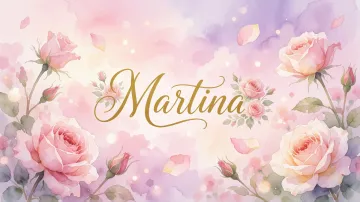 Martina horizontal - Rosas de Acuarela Mágica