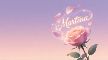 Martina horizontal - Rosa Etérea Iluminada