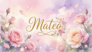 Matea horizontal - Rosas de Acuarela Mágica