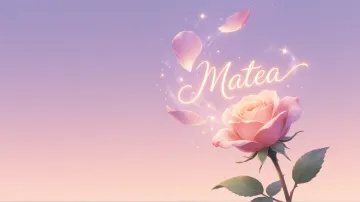 Matea horizontal - Rosa Etérea Iluminada