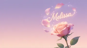 Melissa horizontal - Rosa Etérea Iluminada