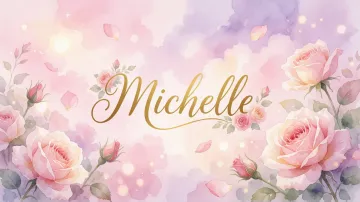 Michelle horizontal - Rosas de Acuarela Mágica