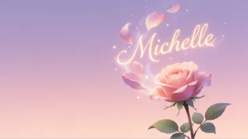 Michelle horizontal - Rosa Etérea Iluminada
