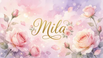 Mila horizontal - Rosas de Acuarela Mágica