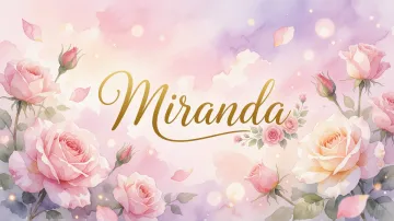 Miranda horizontal - Rosas de Acuarela Mágica