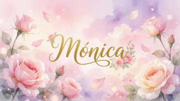 Monica horizontal - Rosas de Acuarela Mágica