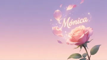 Monica horizontal - Rosa Etérea Iluminada