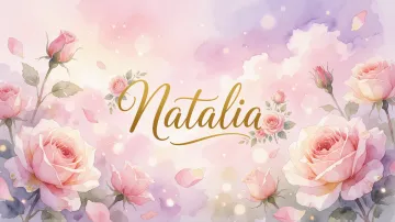 Natalia horizontal - Rosas de Acuarela Mágica