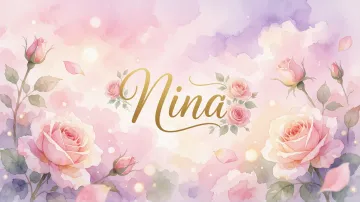 Nina horizontal - Rosas de Acuarela Mágica