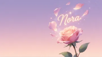 Nora horizontal - Rosa Etérea Iluminada