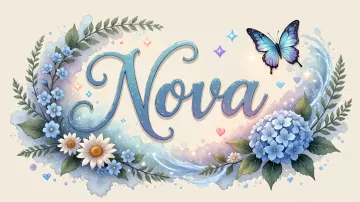 Nova horizontal - Magia en Cursiva
