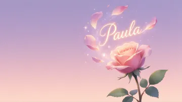 Paula horizontal - Rosa Etérea Iluminada