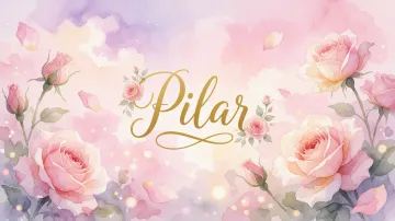 Pilar horizontal - Rosas de Acuarela Mágica