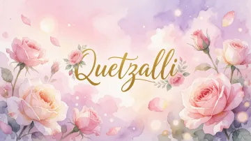 Quetzalli horizontal - Rosas de Acuarela Mágica