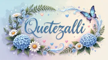 Quetzalli horizontal - Magia en Cursiva
