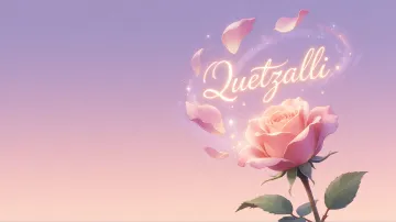 Quetzalli horizontal - Rosa Etérea Iluminada