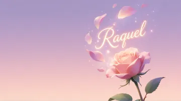 Raquel horizontal - Rosa Etérea Iluminada
