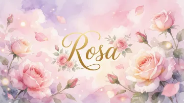 Rosa horizontal - Rosas de Acuarela Mágica