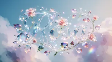 Rosa horizontal - Cristal Etéreo