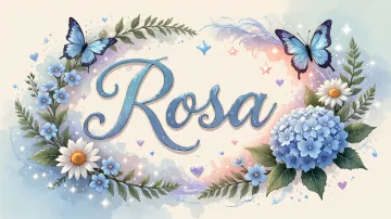 Rosa horizontal - Magia en Cursiva