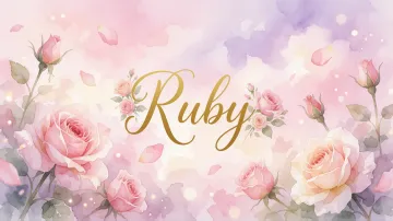 Ruby horizontal - Rosas de Acuarela Mágica